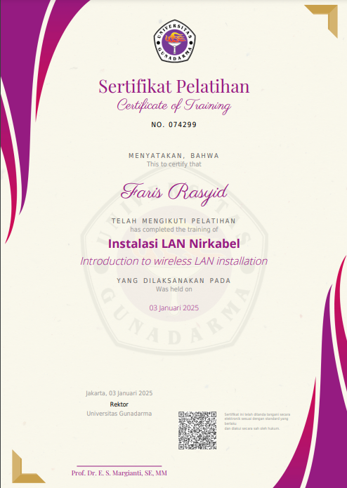 Installasi Lan Nirkable