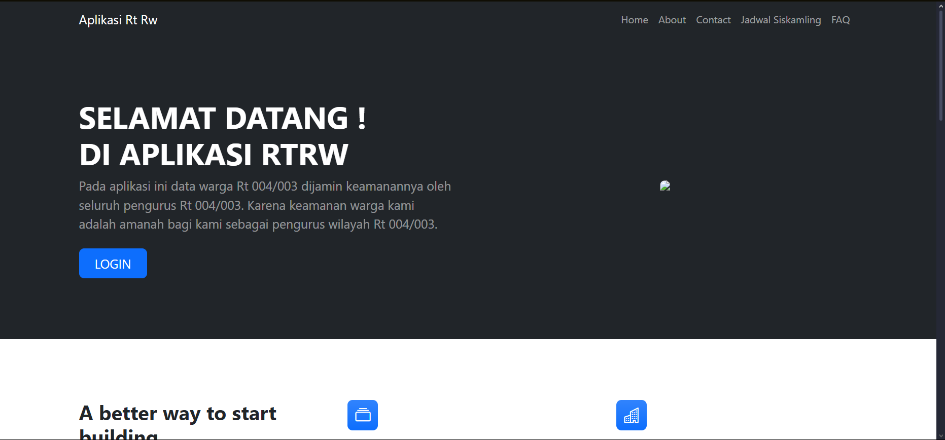 Web Data Penduduk RT/RW